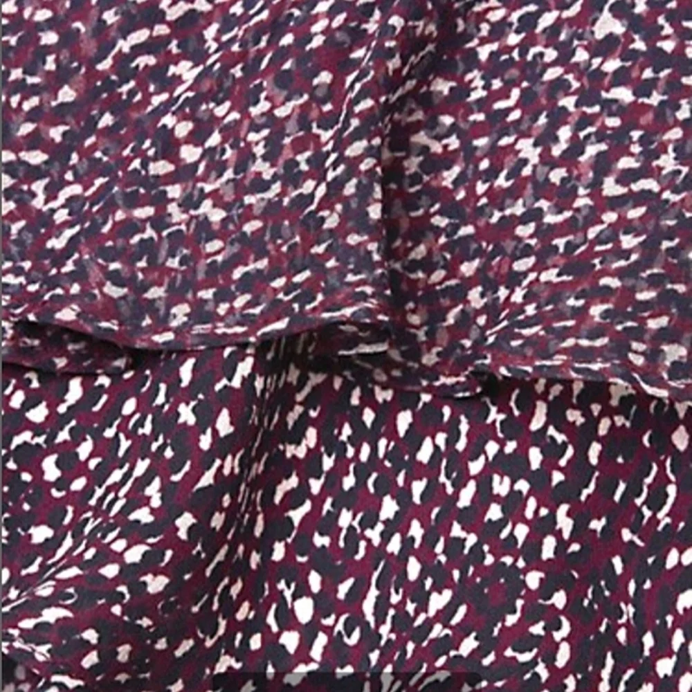 Parker Ruffle Silk Mini Dress in Funfetti Purple Size Small